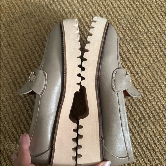 Ccocci Megan Women’s Taupe Lug Faux PU Leather Loafer size 6.5 - Picture 4 of 12